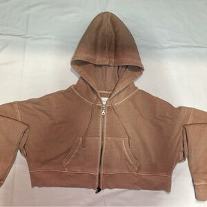 NWOT  Cropped zip up jacket